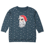 IRRIS Navidad para Padres e Hijos Trajes de Santa para Toda la Familia Camiseta de Manga Larga con Estampado de Nieve Mono para niños